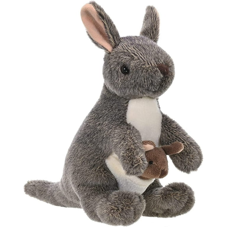 Soft toy kangaroo with joey 2025