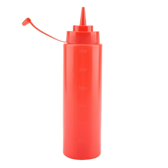 720ml 10pcs , Set Plastic Condiment Cream Vineger White Dispenser For Sauce Oil