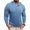 01 Light Blue, variant on Awdenio Men's Fashion Hoodies & Sweatshirts Long Sleeve Cotton Fashion Casual Classic Collared Shirts