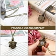 thumbnail image 5 of HOMEMAXS 1pc Retro Pocket Watch Alloy Turtle Design Quartz Pocket Watch with Chain, 5 of 6