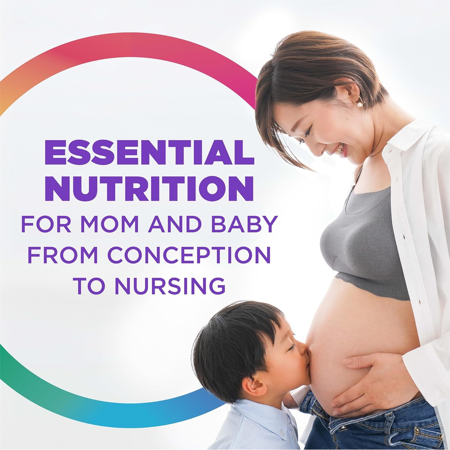 35+ Mom and Baby Multivitamin with Folate and Iron | 60 Vegetarian Tablets | by Rainbow Light