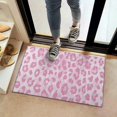 thumbnail image 2 of Pink and Pink Of Leopard Print Door Rugs,Washable Non Slip Door Mats Indoor,Decorative Door Mats,Entry Mat Indoor for Entrance,Bedroom,Kitchen,Bathroom,16"x24", 2 of 6