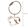 thumbnail image 3 of Transparent Cat Hair Keepsake Charm Pendant Pet Fur Storage Container Ornament Durable Acrylic Cat Figurine Memorial Keychain for Pet Lovers Gift F, 3 of 7