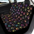 thumbnail image 4 of Pzuqiu Colorful Paw Prints Car Accessories Set 3 PCS, Car Seat Cover Polyester Dustproof Fashion for Trucks SUV most Cars, 4 of 10