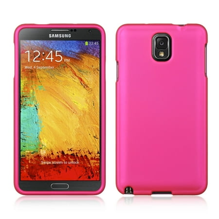 Hot Pink Rubber Case - DreamWireless Rubber Coated Hard Snap-in Case Cover For Samsung Galaxy Note 3, Hot Pink