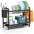 thumbnail image 1 of NEWKIBOU Escurridor de Platos, Escurreplatos Acero Inoxidable Cocina, Escurre Platos Armarios, 2 Niveles Escurridor Fregadero de Platos con Soporte para Tabla de Cortar et Bandejas de Goteo, 1 of 7