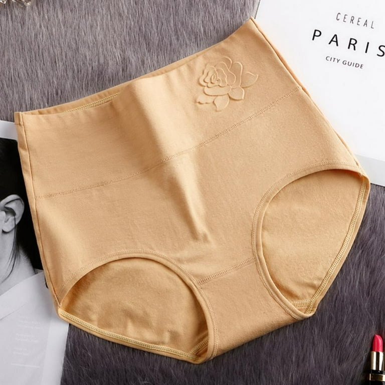 HUPOM Post Partum Underwear Women After Birth Panties Briefs Leisure Loop  Seamless Waistband Brown L