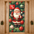 thumbnail image 5 of Colorful Design Christmas Banner Santa Claus Festive Decoration for Holiday Party Indoor Celebration Photo Backdrop, 5 of 9