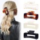 thumbnail image 1 of Pinzas Para El Pelo De 4,1 Pulgadas, Pinzas Para El Pelo Grandes, Pinzas Para El Pelo Huecas, Pinzas Rectangulares Para El Pelo, Pinza Para La Mandíbula, Horquillas Para El Pelo, Accesorio Para El Pel Muyoka Hogar, 1 of 1