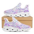 thumbnail image 1 of Zapatos de estilo bohemio color lavanda con estampado de atrapasueños, ligeros, con cordones, de punto, transpirables, planos, 1 of 6