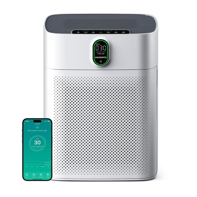Purificador de aire MORENTO HY4866-WF para habitaciones grandes de 100 m² blanco