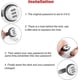 thumbnail image 2 of Click image to open expanded viewVIDEO2 Pack Combination Cam Lock Password Coded Lock 3-Digit Security Cabinet Cam Lock 3/4 Inch Cylinder Chrome Finis, 2 of 4