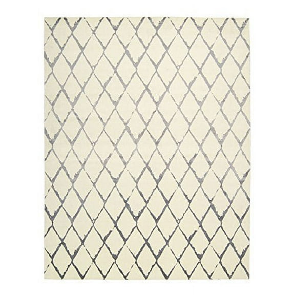 Nourison Twilight 66" x 96" Wool Indoor Rug in Ivory/Gray Finish