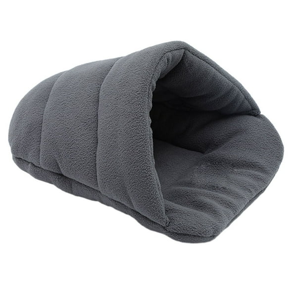 Methold Cama para mascotas con forma de zapatilla, y acogedora, casa para amigos peludos, casa para gatos, casa para mascotas, casa para perros Perchas para gatos gris,> XS
