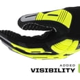 thumbnail image 4 of Hi-Viz M-Pact D5 Gloves - High-Visibility Impact Gloves - For Construction - Touchscreen Compatible - Breathable - Impact Protection - Fluorescent Yellow - Large, 4 of 4