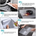 thumbnail image 5 of Silver10Pcs Gas Hob Protector Teflon Silver Gas Hob Protector Gas Stove Protector Gas Stove Protector Gas Burner Anti-Corrosion Protector Non-stick fo, 5 of 5