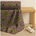 thumbnail image 4 of Soimoi Green Cotton Voile Fabric Maroon Paisley Print Fabric by the Yard 56 Inch Wide, 4 of 7