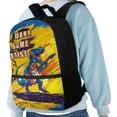 thumbnail image 4 of HUIACONG Large Capacity School Backpack for Boys Girls for Students Ages 6-18 Cool Guitar Dinosaur Print Lightweight Water Resistant Multi Compartment Back to School Bookbag for Daily Use Travel, 4 of 6
