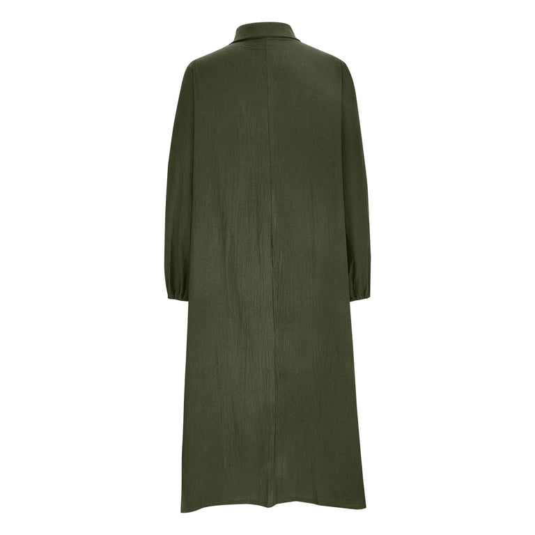 IROINNID Maxi Dress for Women Strapless V-Neck Shift Dress Winter V-Neck Long Sleeve Button Long Dress ,Olive Green - Walmart.com IROINNID Maxi Dress for Women Strapless V-Neck Shift Dress Winter V-Neck Long Sleeve Button Long Dress ,Olive Green - Walmart.com