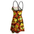 thumbnail image 5 of Colorful Floral Symmetrical Pattern Slip Dress Dresses For Woman Fairy Dress, 5 of 6