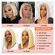 thumbnail image 5 of Peluca HELLOSH 613 Blonde Bob, 30 cm, cabello humano, densidad 200, 5 of 6