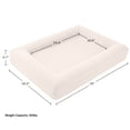 thumbnail image 3 of PETMAKER Dog Bed with Bolster, Nonslip Bottom, and Washable Cover (Cream), 3 of 6