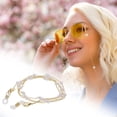 thumbnail image 5 of Unique Bargains 1 Pc Eyeglass Chain Glasses Chain Pearl Pattern 75cm L Gold Tone, 5 of 5