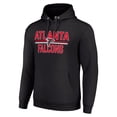 thumbnail image 2 of Unisex Starter Black Atlanta Falcons Team Mesh Print Graphic Tri-Blend Pullover Hoodie, 2 of 3