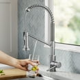 thumbnail image 2 of KRAUS Bolden 2-in-1 Commercial Style Pull Down Single Handle Water Filter Kitchen Faucet for Reverse Osmosis or Water Filtration System in Spot-Free Stainless Steel, 2 of 7
