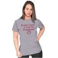 thumbnail image 4 of Breast Cancer is a Doodiehead Womens Slim Fit Graphic Tee Brisco Brands S, 4 of 5