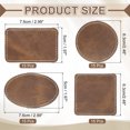 thumbnail image 2 of Uxcell Blank Leatherette Patches, Faux Leather Hats Patches Sets with Adhesive Iron-on Heat Press Laserable Rustic for Hats DIY Fabric Repair Sew Brown, 2 of 6