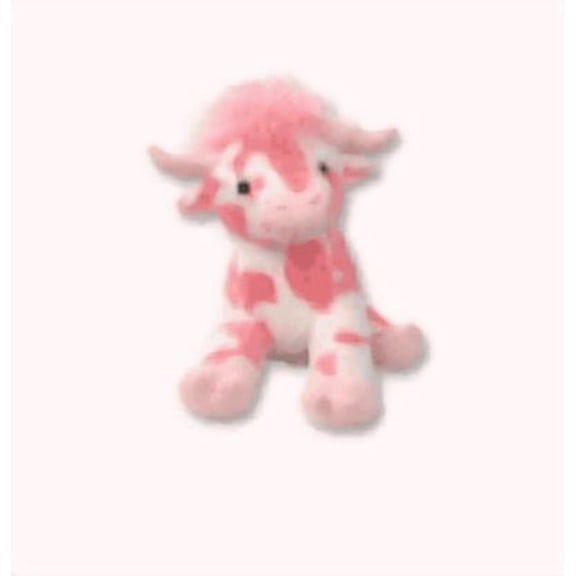 Pink Cow Plush Doll 9.84 In Cute & Cuddly Stuffed Toy Spring Plush Perfect Easter Gifts