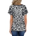 thumbnail image 2 of T-shirt à Manches Courtes et Col Rond pour Femmes, 2 of 2