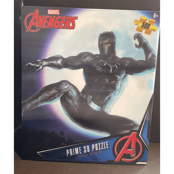 Marvel Avengers Black Panther Prime 3D Puzzle 500 Pc Ages 6 