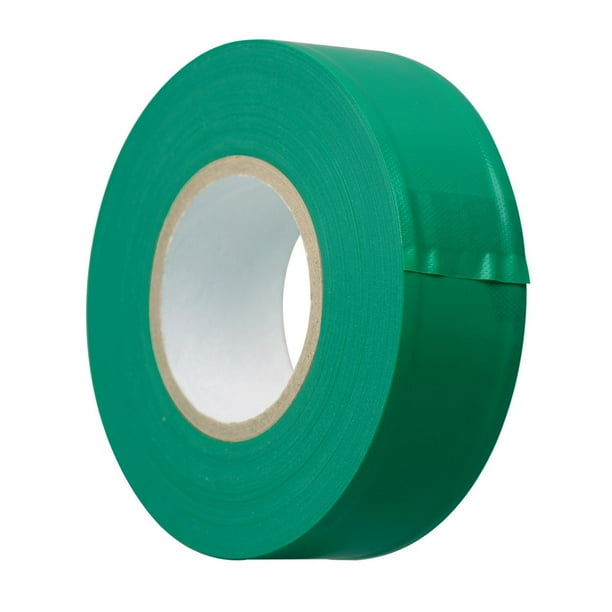 Cinta de señalización de señalización, de cinta de inspección, compacta, de rendimiento, de PVC, de color brillante, de 45 m de longitud, Verde oscuro