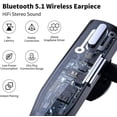 thumbnail image 4 of Auriculares Inalámbricos Trucker Bluetooth 5.1 Auriculares con Micrófono Dual con Cancelación de Ruido, 4 of 5