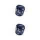 thumbnail image 2 of Soidarity Práctico baño húmedo Mantenimiento de dentaduras postizas sin complicaciones Caja fijadora de ABS Cepillo para dentaduras postizas Azul zafiro 2Conjunto, 2 of 6