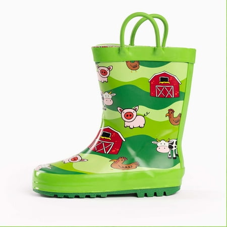 

NORTY Toddler Girls Unisex Rubber Animal Rain Boots Size 9 Toddler