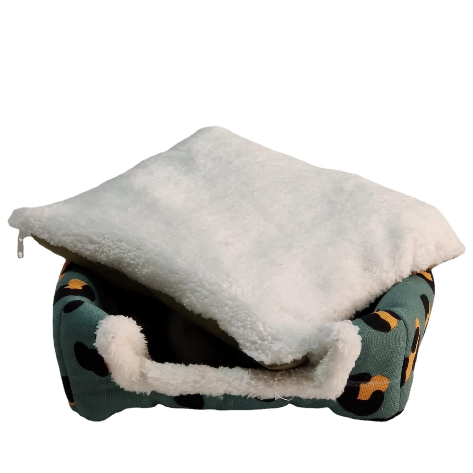 Cat Beds for Indoor Cats, Small Dog Bed Pet Tent Cave, Warm Sleeping Nest for Puppy and Kitten Small Pets, L Blue