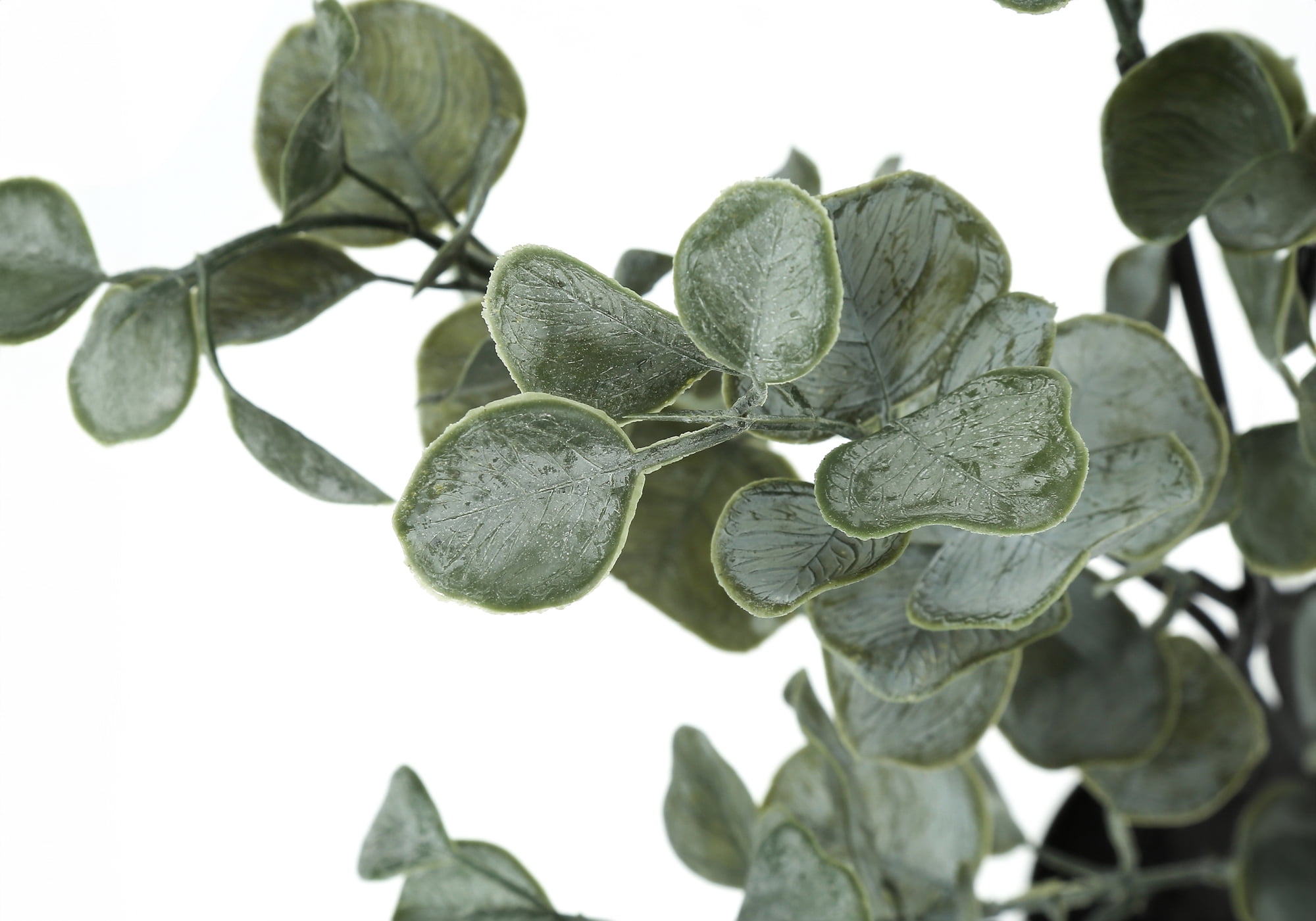 Artificial Plant, 35" Tall, Eucalyptus Tree, Indoor, Faux, Fake, Floor, Greenery, Potted, Decorative, Green Leaves, Black Pot