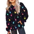 thumbnail image 4 of Sudadera con capucha para niñas y niños, sudadera de manga larga con cuello redondo y estampado de moda, jersey con bolsillo, sudadera de poliéster para niñas, 4 of 8
