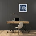 thumbnail image 3 of Kimberly, Allen 12x12 White Modern Wood Framed Museum Art Print Titled - Indigo Shell 1, 3 of 4