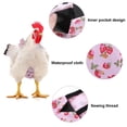 thumbnail image 3 of 2 Pcs Chicken Diaper, Pet Diaper for Chook Duck Goose Adjustable Washable Reusable Diaper for Poultry, 3 of 6