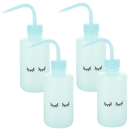 

NUOLUX 4pcs Eyelashes Washing Bottles Portable Plant Bottles Squeeze Bottles for Flower Water