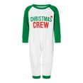 thumbnail image 2 of Elippeo （Baby）Christmas Family Pajamas Matching Set, Long Sleeve Letters T-shirt with Pants Sleepwear Loungewear, 2 of 10