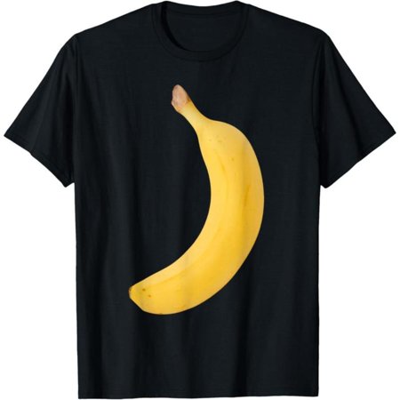 Banana Costume Tee Funny Food Design T Shirt Playful Graphic Tees Comfort Top Soft Commuting Black S-5XL