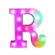 thumbnail image 2 of Letras luminosas LED con control remoto | Decoración con letras para fiestas y eventos en casa | Funciona con pilas o USB | 16 modos de cambio de color, 2 of 8