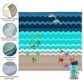 thumbnail image 5 of Beach Blanket Waterproof Sandproof, 9x10 ft Oversized Sand Free Beach Mat, Quick Drying, Light Weight and Portable Outdoor Picnic Mat for Travel, Camping, 5 of 6