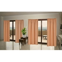1 Single Panel Solid Foam Lined Blackout Window Curtain Panel Treatment Drape Rod Pocket Size 63" Long R64 gold