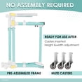 thumbnail image 3 of GanFindX Folding Skater Aid - Adjustable Height Aluminum Roller Skate Trainer for Kids and Toddlers, Perfect for Learning and Safety Green, 3 of 7